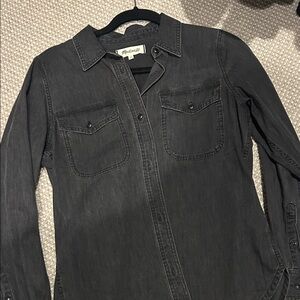 Madewell Charcoal Button-Up Shirt